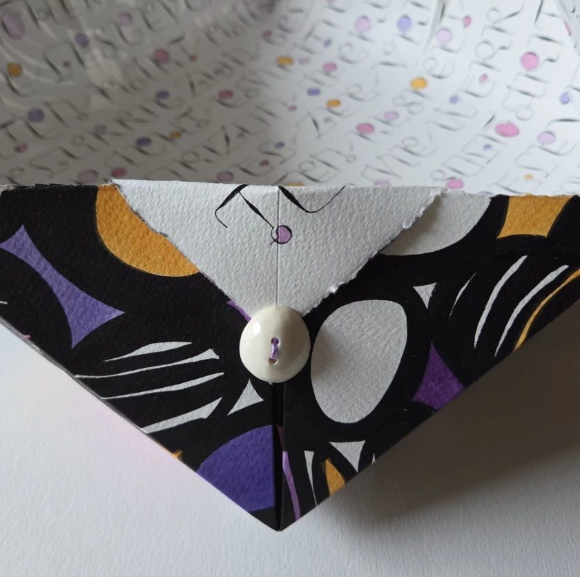 papierkunst schaal kalligrafie